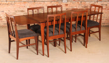 Load image into Gallery viewer, Mid Century solid afromosia and mahogany dining set by Younger, circa 1960s