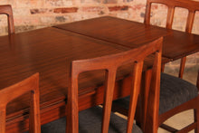 Load image into Gallery viewer, Mid Century solid afromosia and mahogany dining set by Younger, circa 1960s