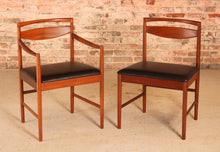 Load image into Gallery viewer, Set of 6 Mid Century teak dining chairs by McIntosh, circa 1960s