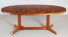 Load image into Gallery viewer, Mid Century extending rosewood dining table designed by Robert Heritage for Archie Shine, c. 1950s