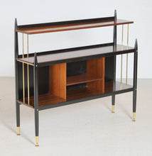 Load image into Gallery viewer, Mid Century G-plan 'Tola and black' -range bookcase model 8726, circa 1960s