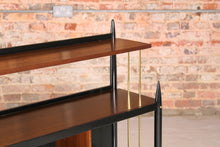 Load image into Gallery viewer, Mid Century G-plan 'Tola and black' -range bookcase model 8726, circa 1960s