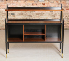 Load image into Gallery viewer, Mid Century G-plan 'Tola and black' -range bookcase model 8726, circa 1960s