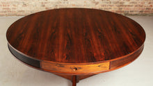Load image into Gallery viewer, Mid Century 'Drum' rosewood dining table by Robert Heritage for Archie Shine, circa 1950s