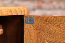 Load image into Gallery viewer, Mid Century Ercol model 467 elm and beech sideboard with blue label, circa 1950s