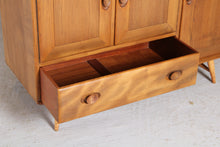Load image into Gallery viewer, Mid Century Ercol model 467 elm and beech sideboard with blue label, circa 1950s