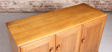 Load image into Gallery viewer, Mid Century Ercol model 467 elm and beech sideboard with blue label, circa 1950s