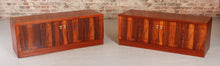 Load image into Gallery viewer, A pair of Mid Century rosewood low sideboards with hinged brass handles by Troeds, Sweden, circa 1970s