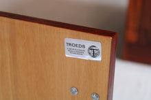Load image into Gallery viewer, A pair of Mid Century rosewood low sideboards with hinged brass handles by Troeds, Sweden, circa 1970s