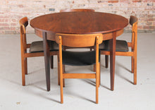 Load image into Gallery viewer, Mid Century Extending Rosewood Dining table and 4 Chairs. c1960s