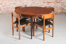 Load image into Gallery viewer, Mid Century Extending Rosewood Dining table and 4 Chairs. c1960s