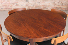 Load image into Gallery viewer, Mid Century Extending Rosewood Dining table and 4 Chairs. c1960s