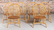 Load image into Gallery viewer, Mid Century Ercol Gate Leg Dining Table and Set of Six Dining Chairs, circa 1970s