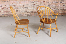 Load image into Gallery viewer, Mid Century Ercol Gate Leg Dining Table and Set of Six Dining Chairs, circa 1970s