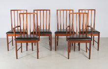 Load image into Gallery viewer, A Midcentury Teak Extending Dining Table and Six Chairs by McIntosh. c1960s