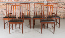 Load image into Gallery viewer, A Midcentury Teak Extending Dining Table and Six Chairs by McIntosh. c1960s