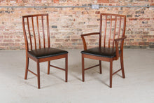 Load image into Gallery viewer, A Midcentury Teak Extending Dining Table and Six Chairs by McIntosh. c1960s