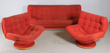 Load image into Gallery viewer, Mid Century Lounge Suite c. 1970s.