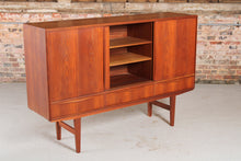Load image into Gallery viewer, Danish Midcentury Teak Highboard by E W Bach c.1960