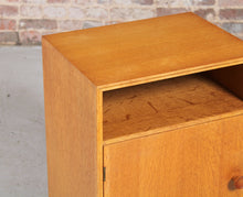 Load image into Gallery viewer, A Pair of Midcentury Oak Bedside Tables by Meredew, c. 1960s.

