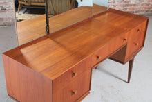 Load image into Gallery viewer, Mid Century teak Dressing Table with a Stool by McIntosh, Scotland, c 1960s.