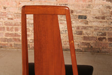 Load image into Gallery viewer, A set of 8 Danish teak ‘Eva’ dining chairs by Niels Koefoed, c. 1970s.