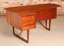 Load image into Gallery viewer, Danish Mid Century Boomerang Teak Desk by Peter Løvig Nielsen, circa 1960s.