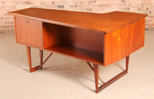 Load image into Gallery viewer, Danish Mid Century Boomerang Teak Desk by Peter Løvig Nielsen, circa 1960s.