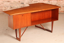 Load image into Gallery viewer, Danish Mid Century Boomerang Teak Desk by Peter Løvig Nielsen, circa 1960s.