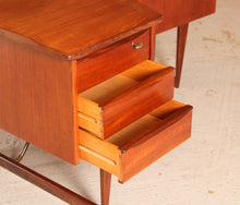 Load image into Gallery viewer, Danish Mid Century Boomerang Teak Desk by Peter Løvig Nielsen, circa 1960s.