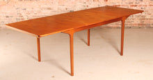 Load image into Gallery viewer, Mid Century extending teak dining table by McIntosh, circa 1960s