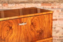 Load image into Gallery viewer, Art Deco walnut cocktail cabinet, circa 1930s.
