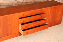 Load image into Gallery viewer, Danish Mid Century low teak sideboard by AEJM Mobler, circa 1960s