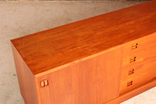 Load image into Gallery viewer, Danish Mid Century low teak sideboard by AEJM Mobler, circa 1960s