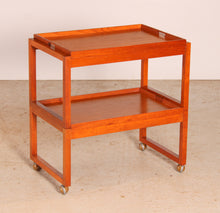 Load image into Gallery viewer, Mid Century metamorphic teak serving trolley by White&Newton, circa 1960s