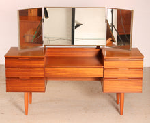 Load image into Gallery viewer, Mid Century mahogany dressing table by Avalon, circa 1960s