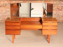 Load image into Gallery viewer, Mid Century mahogany dressing table by Avalon, circa 1960s