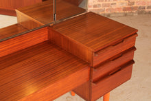 Load image into Gallery viewer, Mid Century mahogany dressing table by Avalon, circa 1960s