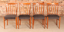 Load image into Gallery viewer, Set of 4 Mid Century teak dining chairs by Greaves&Thomas, circa 1960s