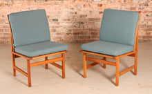 Load image into Gallery viewer, Set of 3 Danish Mid Century model 3232 oak lounge chairs by Borge Mogensen for Fredericia Stolefabrik, circa 1960s