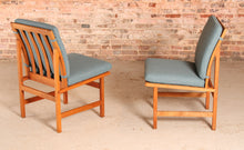 Load image into Gallery viewer, Set of 3 Danish Mid Century model 3232 oak lounge chairs by Borge Mogensen for Fredericia Stolefabrik, circa 1960s
