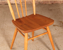Load image into Gallery viewer, A set of 3 Ercol model 391 elm and beech chairs circa 1960s