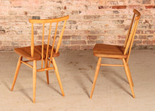 Load image into Gallery viewer, A set of 3 Ercol model 391 elm and beech chairs circa 1960s