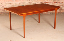 Load image into Gallery viewer, Mid Century extending teak dining table by Mcintosh, circa 1960s.