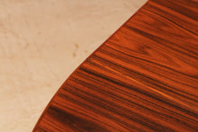 Load image into Gallery viewer, Danish Mid Century extending round/oval rosewood dining table, circa 1970s