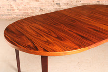 Load image into Gallery viewer, Danish Mid Century extending round/oval rosewood dining table, circa 1970s