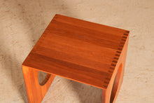Load image into Gallery viewer, Danish Mid Century pair of Cube solid teak side tables by Jens Quistgaard for Richard Nissen, circa 1970s