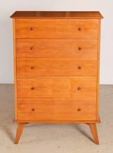 Load image into Gallery viewer, Mid Century walnut chest of drawers, circa 1960s
