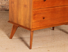 Load image into Gallery viewer, Mid Century walnut chest of drawers, circa 1960s