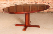 Load image into Gallery viewer, Danish Mid Century extending rosewood dining table with pedestal base by Skovby, circa 1960s